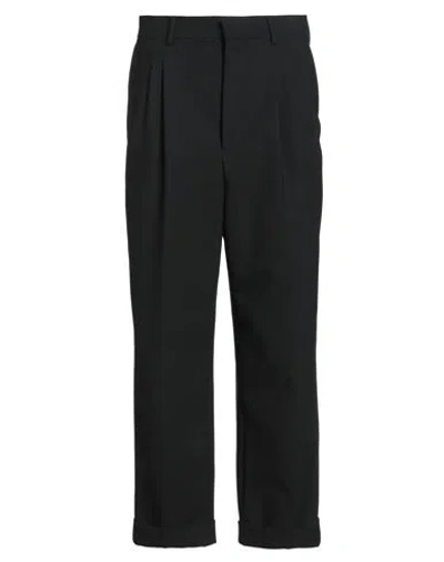 Ami Alexandre Mattiussi Man Pants Black Size 26 Polyester, Virgin Wool, Elastane