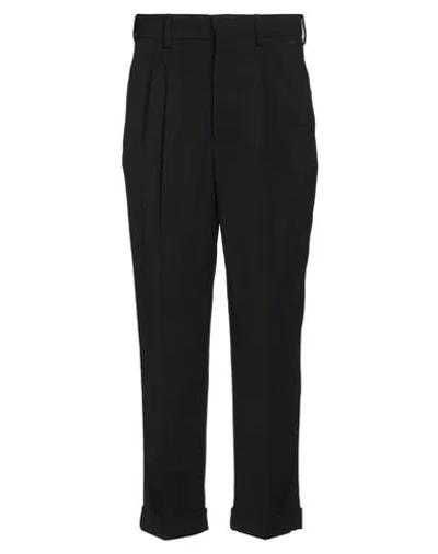 Ami Alexandre Mattiussi Man Pants Black Size 30 Viscose, Virgin Wool