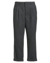 Ami Alexandre Mattiussi Man Pants Charcoal Size 26 Polyester, Virgin Wool, Elastane In Black