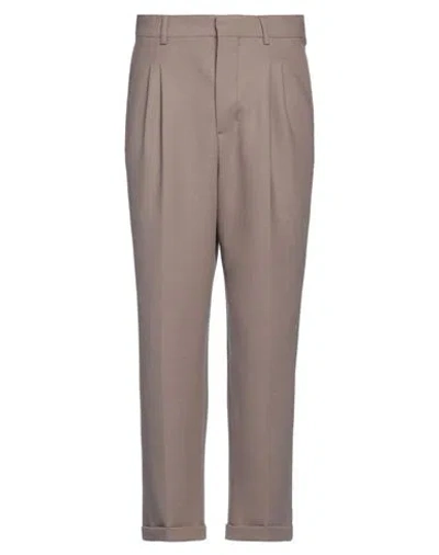 Ami Alexandre Mattiussi Man Pants Lead Size 26 Polyester, Virgin Wool, Elastane In Grey