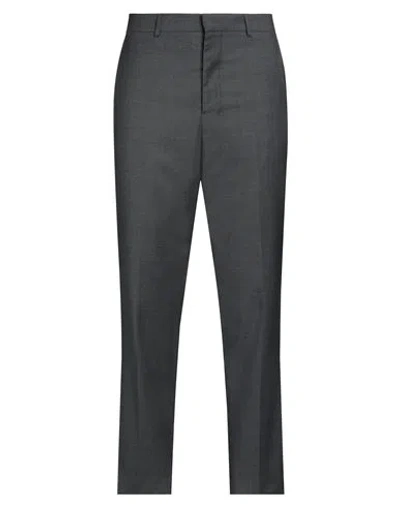 Ami Alexandre Mattiussi Man Pants Lead Size 32 Virgin Wool In Grey