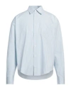 Ami Alexandre Mattiussi Man Shirt Light Blue Size S Cotton