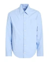 Ami Alexandre Mattiussi Man Shirt Light Blue Size Xxs Cotton
