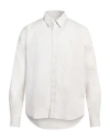 Ami Alexandre Mattiussi Man Shirt Light Grey Size S Cotton In Gray