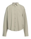Ami Alexandre Mattiussi Man Shirt Sage Green Size L Cotton