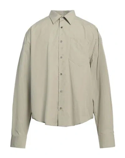 Ami Alexandre Mattiussi Man Shirt Sage Green Size L Cotton In Sage Green