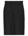 Ami Alexandre Mattiussi Man Shorts & Bermuda Shorts Black Size L Polyester, Virgin Wool