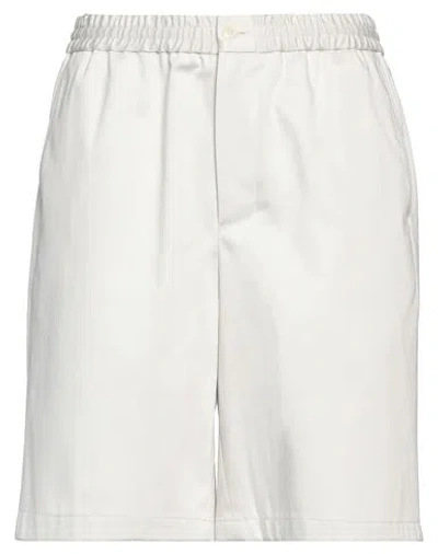 Ami Alexandre Mattiussi Man Shorts & Bermuda Shorts Light Grey Size M Cotton