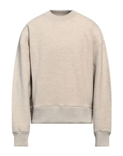 Ami Alexandre Mattiussi Taupe Crewneck Sweatshirt In Argile/263