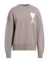 Ami Alexandre Mattiussi Man Sweater Grey Size L Virgin Wool, Alpaca Wool, Wool In Gray
