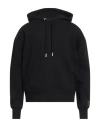 Ami Alexandre Mattiussi Ami Relaxed Fit Black Hoodie With Textured Finish