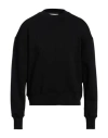 Ami Alexandre Mattiussi Man Sweatshirt Black Size S Organic Cotton, Recycled Polyamide In Black
