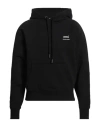 Ami Alexandre Mattiussi Man Sweatshirt Black Size M Organic Cotton, Elastane
