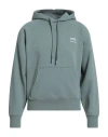 Ami Alexandre Mattiussi Man Sweatshirt Sage Green Size L Organic Cotton, Elastane In Green