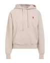 Ami Alexandre Mattiussi Man Sweatshirt Sand Size M Organic Cotton, Elastane In Neutral