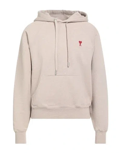 Ami Alexandre Mattiussi Man Sweatshirt Sand Size M Organic Cotton, Elastane In Neutral