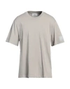 Ami Alexandre Mattiussi Man T-shirt Light Grey Size Xl Organic Cotton