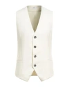 Ami Alexandre Mattiussi Man Tailored Vest Ivory Size S Virgin Wool In White