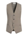 Ami Alexandre Mattiussi Man Tailored Vest Khaki Size S Virgin Wool In Beige