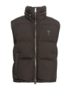 Ami Alexandre Mattiussi Man Vest Dark Brown Size Xs Polyamide In Black