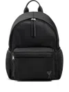 Ami Alexandre Mattiussi Ami Backpack Bag In Smooth Black Polyamide