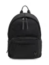 Ami Alexandre Mattiussi Ami Backpack Bag In Smooth Black Polyamide In Black