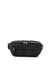 Ami Alexandre Mattiussi Shoulder Bag With Adjustable Strap And Front Pocket In Black