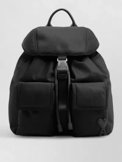 Ami Alexandre Mattiussi Marcel Nylon Backpack Small Size