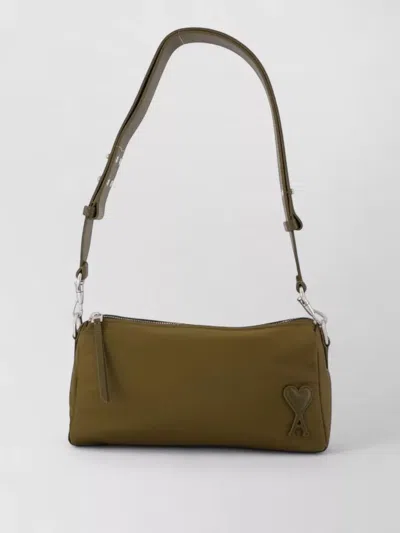 Ami Alexandre Mattiussi Marcel Nylon Shoulder Bag Adjustable Strap