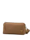 Ami Alexandre Mattiussi Brown Nylon Canvas Marcel Large Bag Brown In Brown
