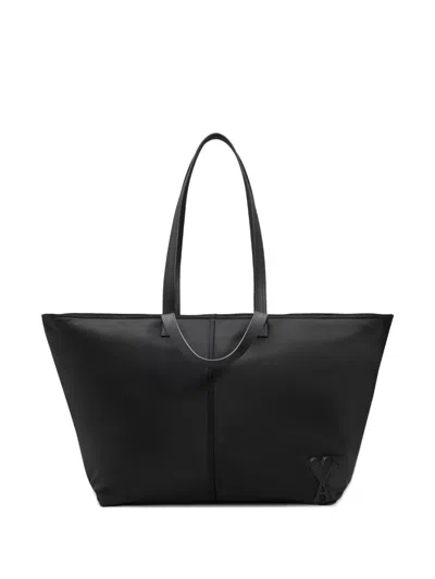 Ami Alexandre Mattiussi Marcel Tote Bag In Black