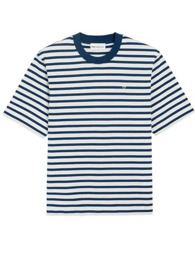 Ami Alexandre Mattiussi Mariniere Ss T-shirt In Blue