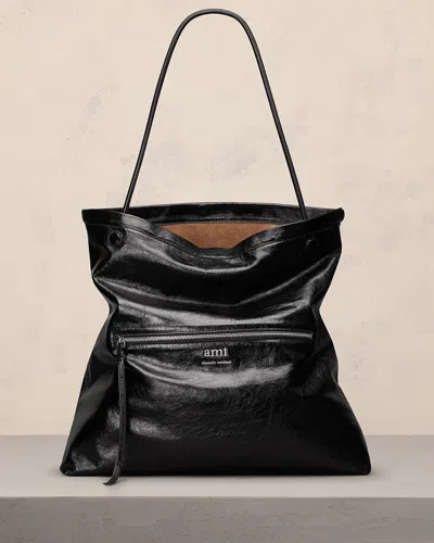 Ami Alexandre Mattiussi Maxi Grocery Bag Black Unisex