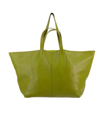 Ami Alexandre Mattiussi Maxi Tote Shoulder Bag In Green