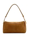 Ami Alexandre Mattiussi Brown Suede Leather Carrousel Medium Bag Brown In Brown