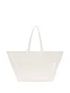 Ami Alexandre Mattiussi Medium Embossed-logo Clear Tote Bag In Neutral