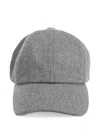 Ami Alexandre Mattiussi Mélange-effect Curved-peak Cap In Gray