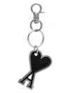 Ami Alexandre Mattiussi Ami Paris Men Ami De Coeur Keyring In Black