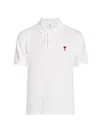 Ami Alexandre Mattiussi Men's Ami De Coeur Polo Shirt In White