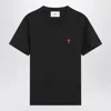 Ami Alexandre Mattiussi Logo-embroidered Organic Cotton-jersey T-shirt