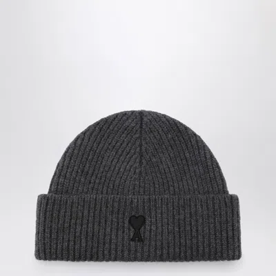 Ami Alexandre Mattiussi Men's Ami De Coeur Wool Beanie In Blue