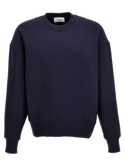Pre-owned Ami Alexandre Mattiussi Men's Ami Paris Ami Sweatshirt In Night Blue