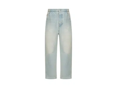 Pre-owned Ami Alexandre Mattiussi Men's Ami Paris Wide Fit Jeans In Blue