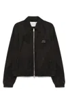 Ami Alexandre Mattiussi Ami Paris Twill Bomber Jacket In Black