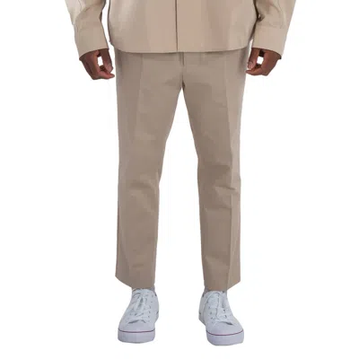 Ami Alexandre Mattiussi Men's Beige Clair Elasticated Waist Trousers In Neutral