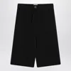 Ami Alexandre Mattiussi Ami Paris Bermuda Wide Black In Cotton In Black