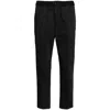 Ami Alexandre Mattiussi Ami Paris Men's Black Elasticated-waist Cropped Trousers In Black