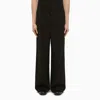 Ami Alexandre Mattiussi Black Elasticized Waist Trousers In Black