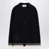 Ami Alexandre Mattiussi Man Cardigan Navy Size S Virgin Wool