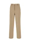 Ami Alexandre Mattiussi Ami Paris Cappuccino Wool Pant In Neutral
